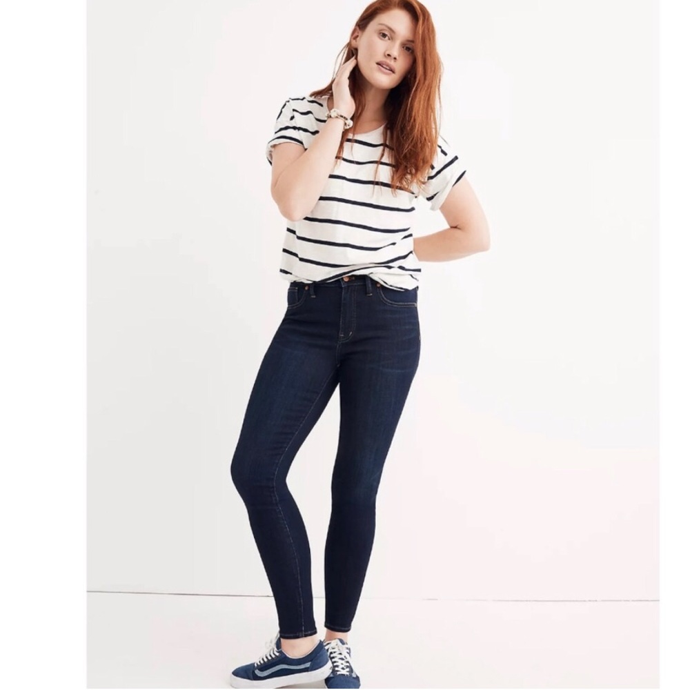 Madewell 9 inch High-Rise Skinny Jean in Larkspur Wash (Tencel edition) Size 26P